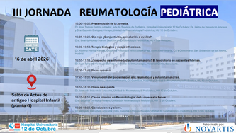 Cartel Jornada reumatologia pediatrica. 12O. 2026