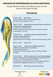 Cartel autoinflamatorias tenerife