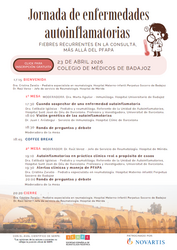 Cartel jornadas autoinflamatorias. Bjz. 2026