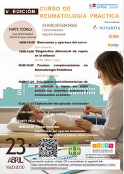 cartel curso reumatologia pediatrica. 2026